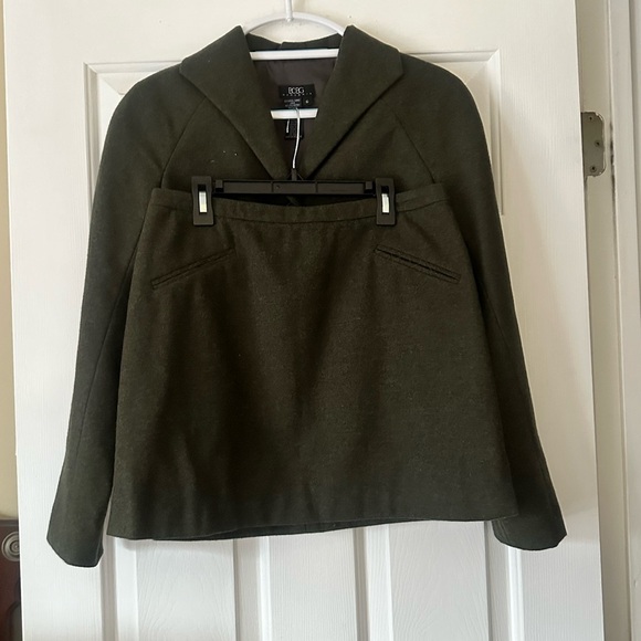 BCBGMaxAzria Jackets & Blazers - Y2K Vintage BCBG Maxazria Wool blend suit, mini skirt and jacket